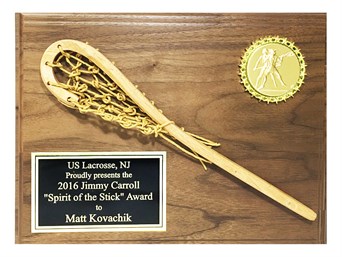 WSP1013 - Wood Stick Lacrosse Plaque